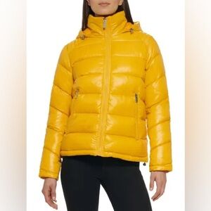 Yellow Women's Puffer Jacket